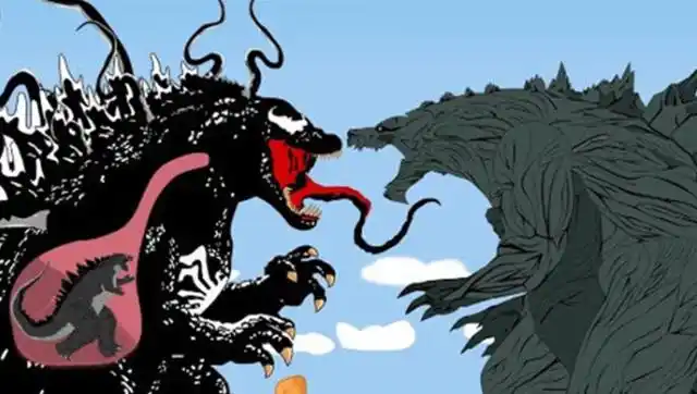 陨石降落地球哥斯拉被毒液寄生后沦为丧尸