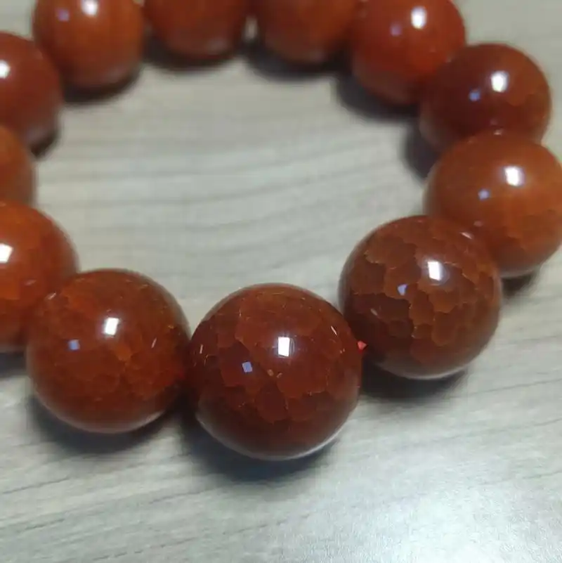 龙鳞凤血玛瑙 龙鳞凤血玛瑙手串 尺寸:2.