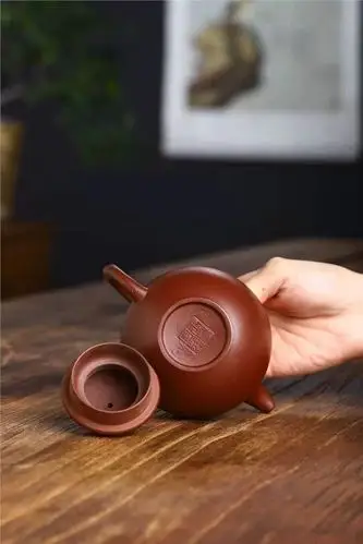 王玉芳紫砂壶作品|原矿龙血砂掇球壶240cc手工真品多少钱