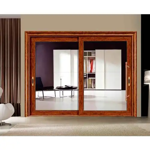 0系列 定制钛镁铝合金断桥中空玻璃隔断门客厅门 静音隔热美观 推拉平