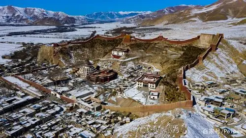 「自然风光类」魅力古城 江孜雪景
