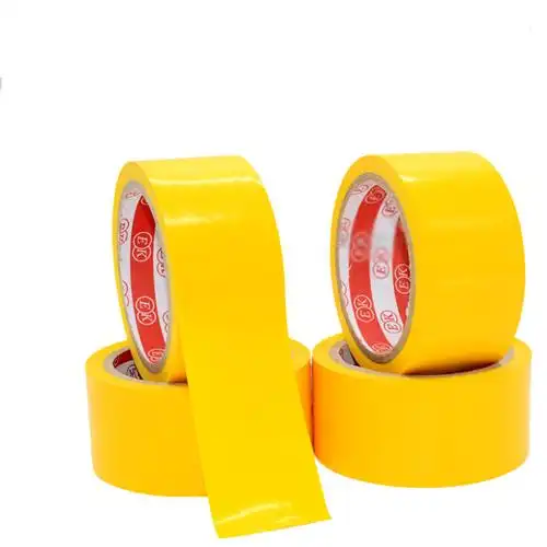黄色地板胶带pvc贴地标识斑马警戒线划线警示胶带