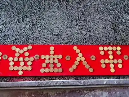 过门石 过门石下摆放88枚5角硬币,摆放出入平安,象征脚下有金,出蒙