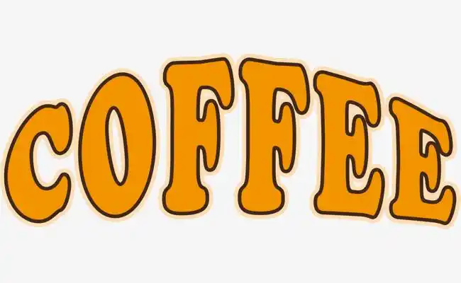 黄色coffee字母