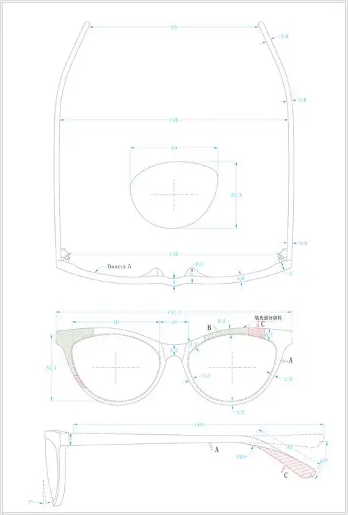 眼镜图纸