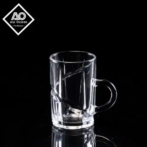 热卖120毫升迷你带雕刻图案的迷你玻璃杯