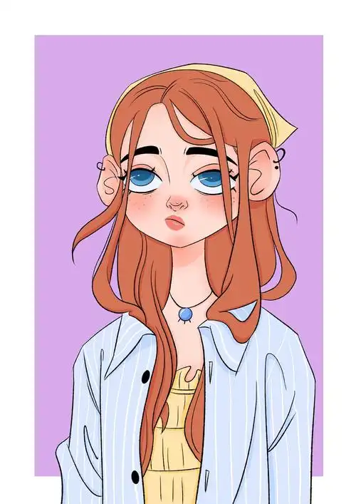 欧美卡通人物插画