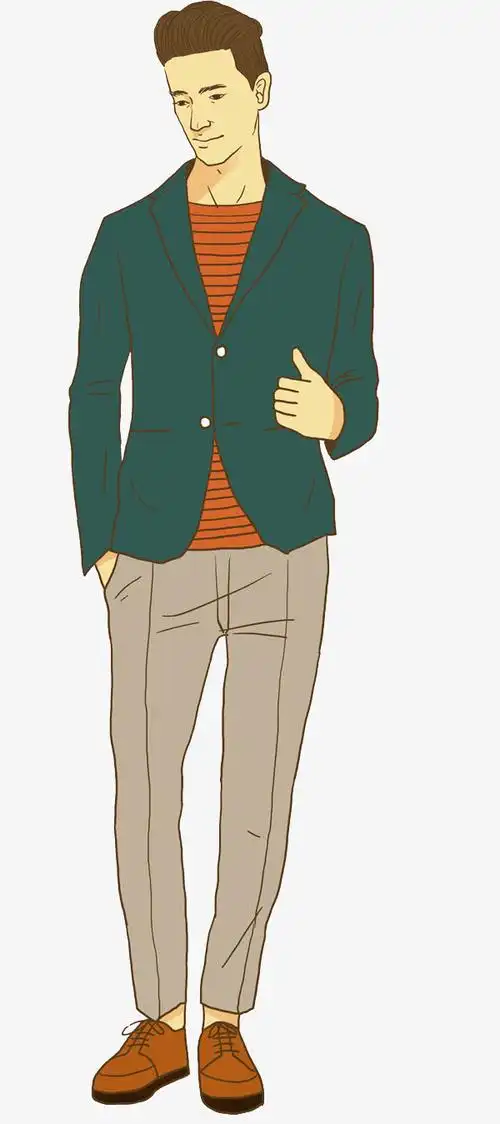 卡通都市型男免抠图