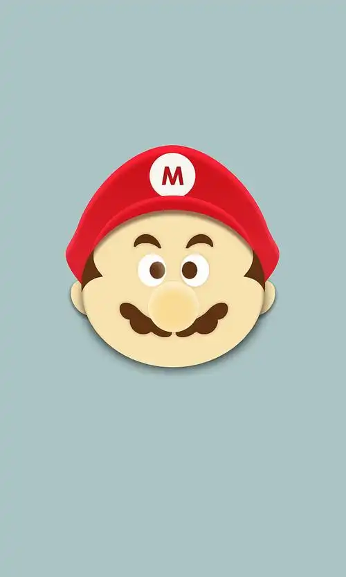 超级玛丽头像临摹