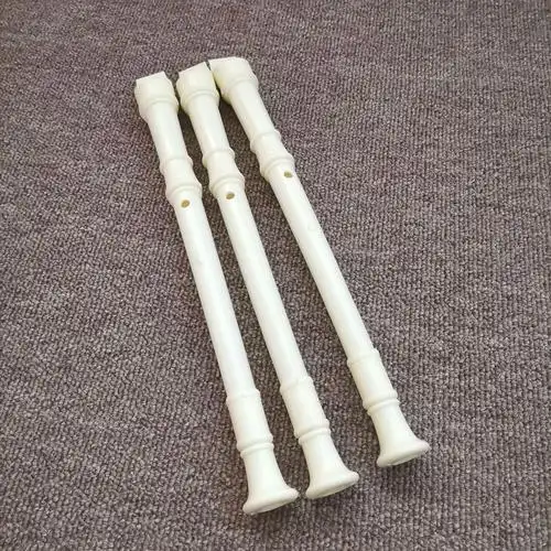 b80儿童白色竖笛玩具小学生吹奏乐器30cm文具塑料长笛子8孔9孔2元