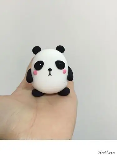 胖子版小熊猫的彩泥橡皮泥制作教程图解