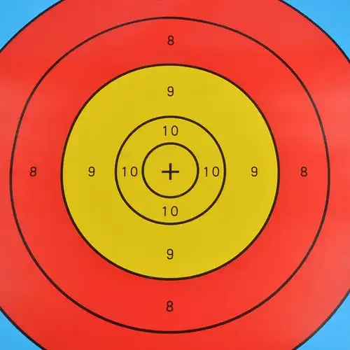弓箭靶纸户外室内射击运动专业靶纸40cm比赛半环靶子纸 跨境