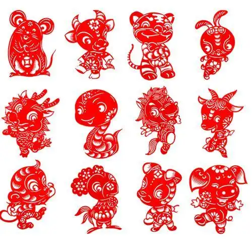 十二生肖正楷字剪纸 手工剪纸图片大全简单-蒲城教育文学网