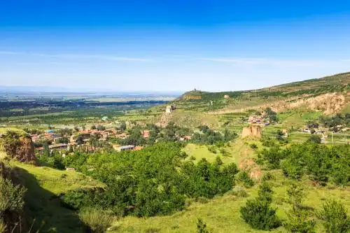 中国山西省朔州市山阴县广武明城墙遗址风光