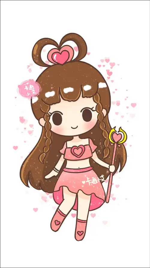 王默变身q版简笔画叶罗丽战士默默可爱卡通画儿童画