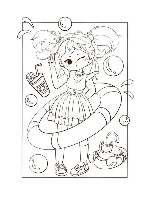 巨蟹座77十二星座原创插画系列