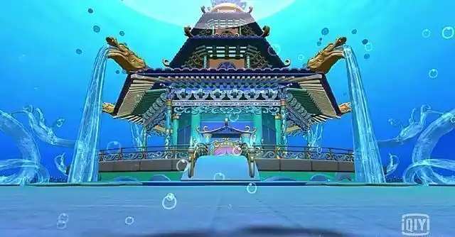 他住的水玲珑宫可是特别大哦,真的像住在了一座宫殿中一样.