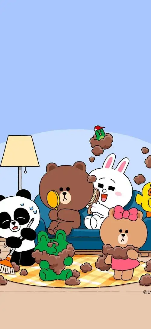 布朗熊 手机壁纸