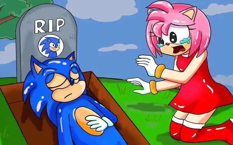 索尼克动画:索尼克离开了艾米,艾米非常难过!