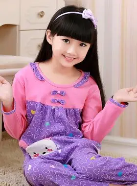 发布了  儿童睡衣夏季女童纯棉长袖空调服家居服小孩宝宝女孩中大