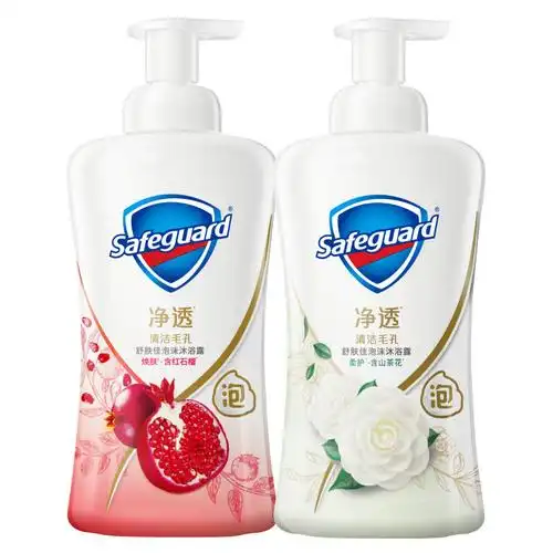 舒肤佳泡沫沐浴露红石榴400克山茶花400克视频