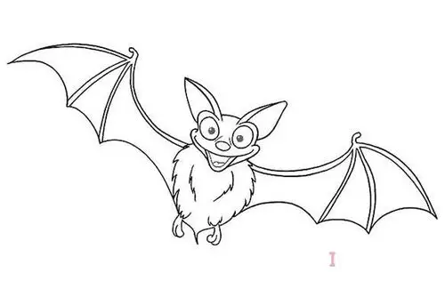 怎么画蝙蝠素描简单涂颜色_卡通蝙蝠简笔画图片