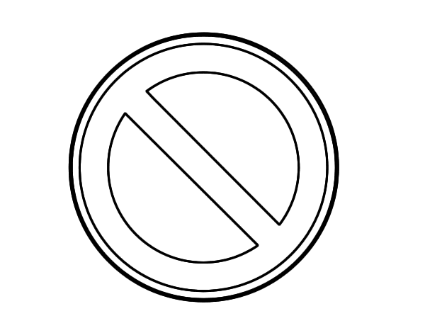 禁止停车标志图片