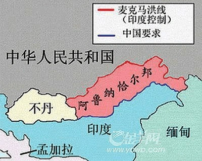 中印边界争端的由来印度在东西两线侵占中国领土