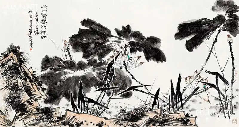 作者姓名(年龄序) 邵戈:中国新水墨画院院长 邵戈作品 《映日荷花别样