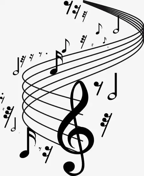 创意乐谱音符图
