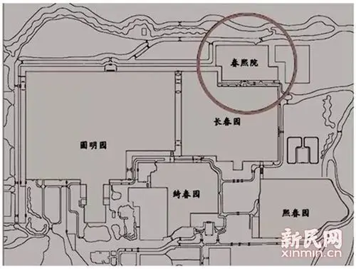 圆明园平面图.圆明园方供图