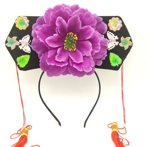 格格发箍清朝头饰旗头伴郎结婚接亲整蛊道具发饰