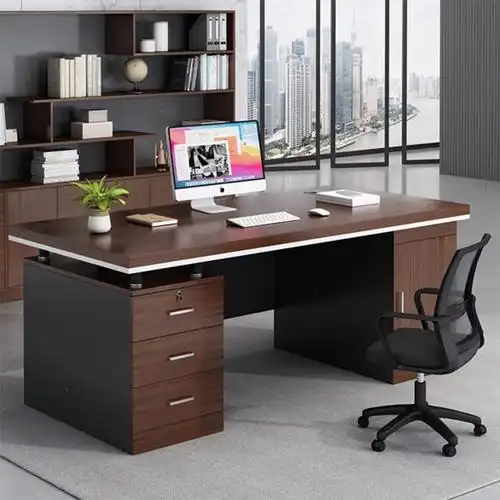 藤印象办公桌椅组合老板桌台式电脑桌家用简约办公室员工位职员桌子