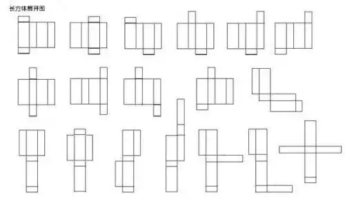 长方体的11种展开图