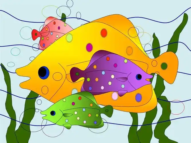 一年级美术《重重叠叠》