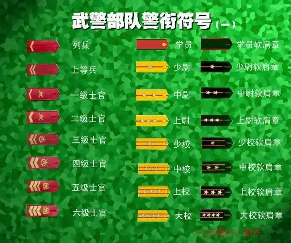 军衔等级和肩章标志