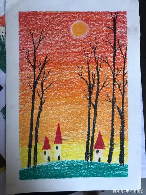 水木书画坊重彩油画棒作品欣赏