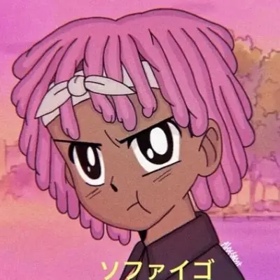 贰迟 粉色系嘻哈风格动漫男头_卡通动漫头像_我要个性网