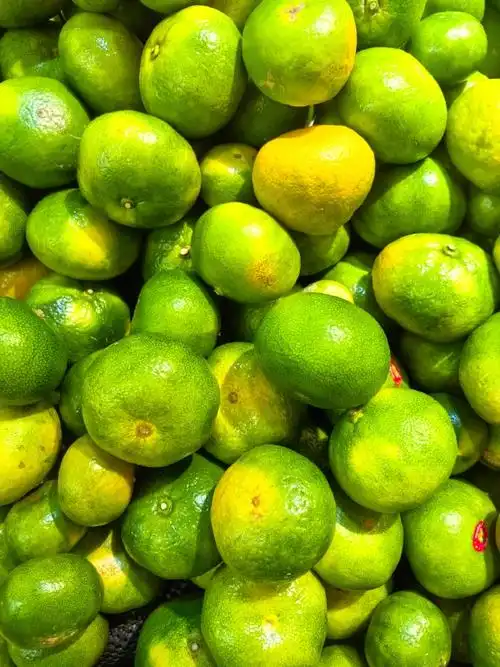 很喜欢吃这种绿皮橘子