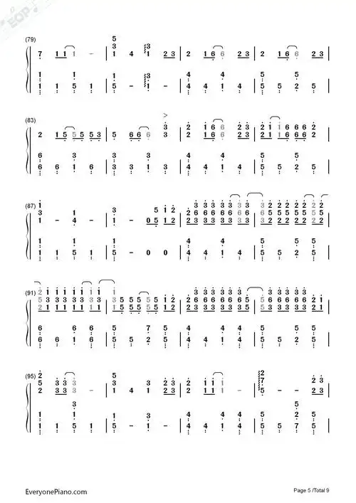 君がくれたもの~-我们仍未知道那天所看见的花的名字ed双手简谱预览5