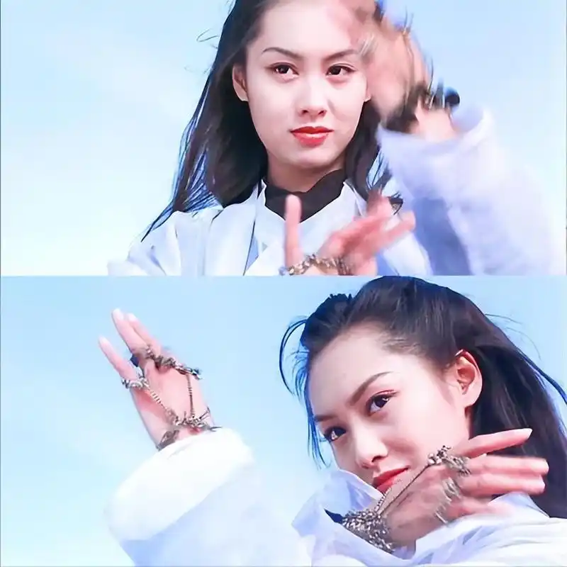 于是在《大话西游》的时候向导演推荐了朱茵,当时导演心有余悸生怕是