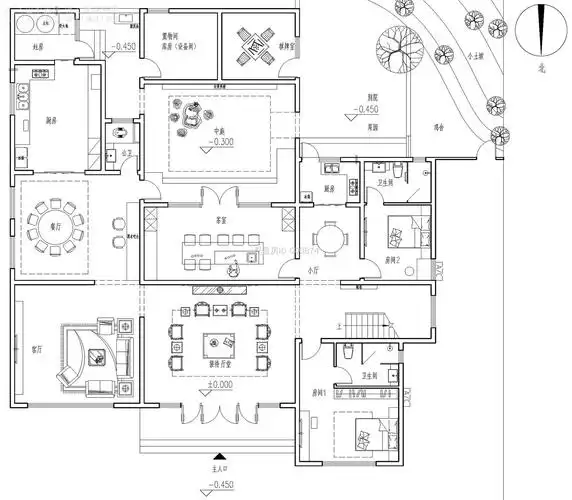 湖南娄底新中式民宿_别墅图纸设计 - 图纸中心 - 易盖房