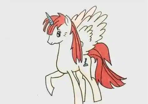 可爱飞马简笔画儿童画怎么画 独角兽飞马简笔画图片大全