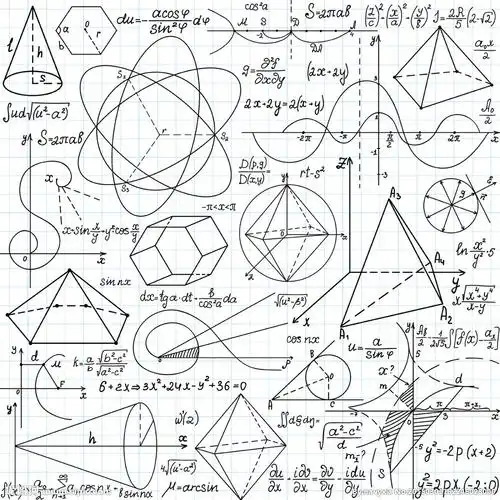 手绘数学公式图片