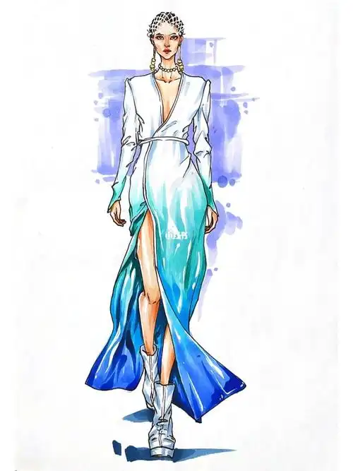 服装设计手绘服装效果图