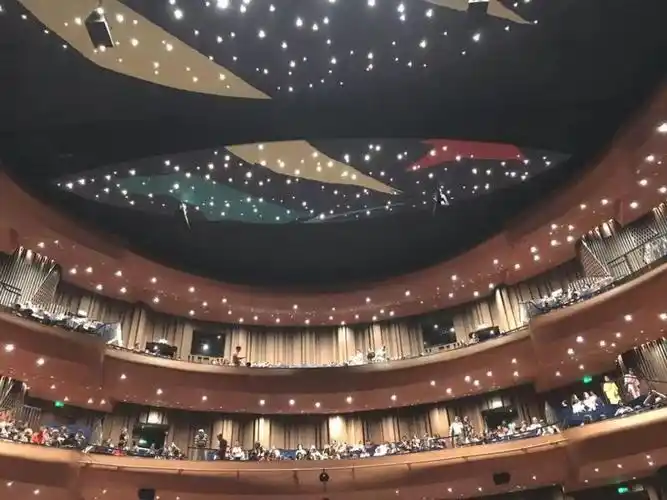 剧场内马蹄形的结构让观众的观演感受更为贴近舞台,每个座位都