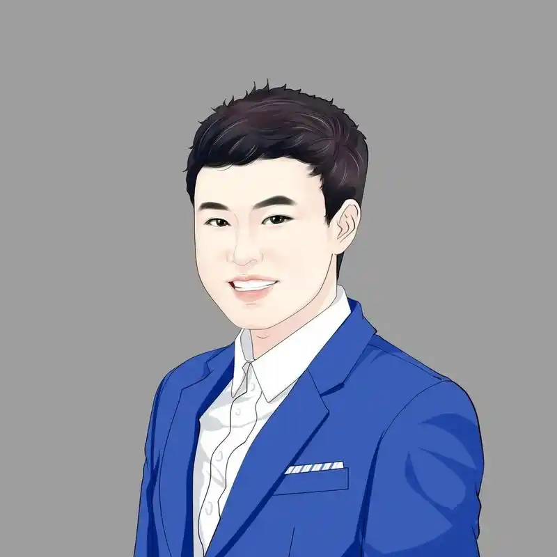 男士职业手绘头像,相似度高,让更多的人认识你喔!