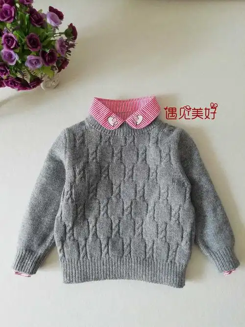 小时光 帅气男童棒针圆领麻花毛衣 -编织教程-编织人生