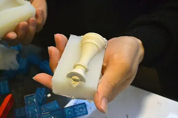 周末车间硅胶翻模实验