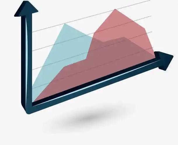 折线图卡通手绘装饰元素